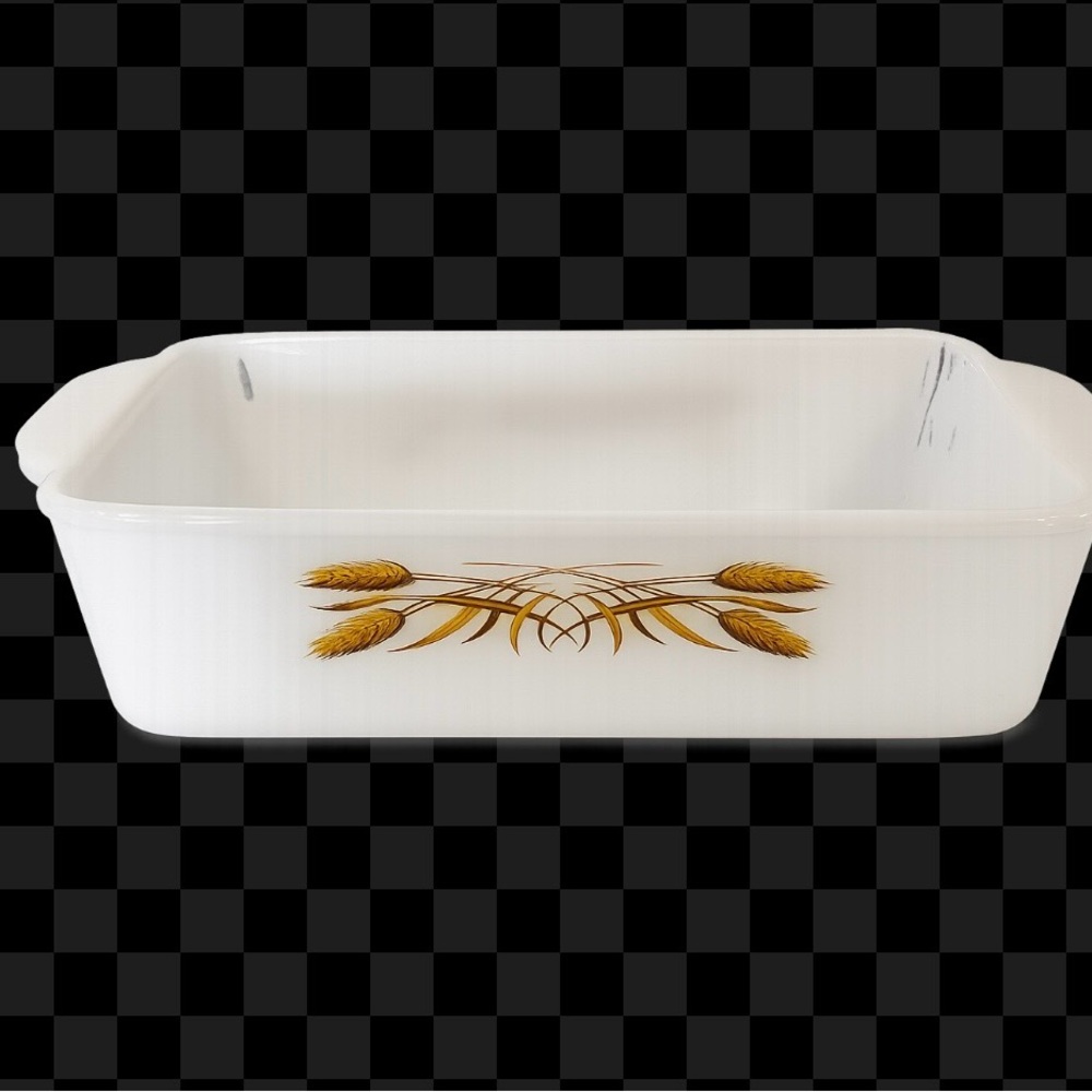 VINTAGE Anchor Hocking Fire King Bake Serve Loaf Dish 1 1/2 qt